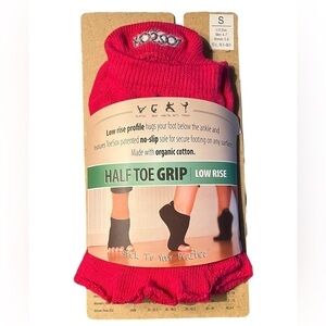 NIP Toe Sox Half Toe Grip Low Rise